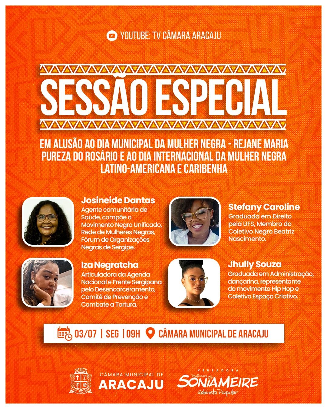 Você está visualizando atualmente Vereadora Sonia Meire realizará Sessão Especial sobre as mulheres negras